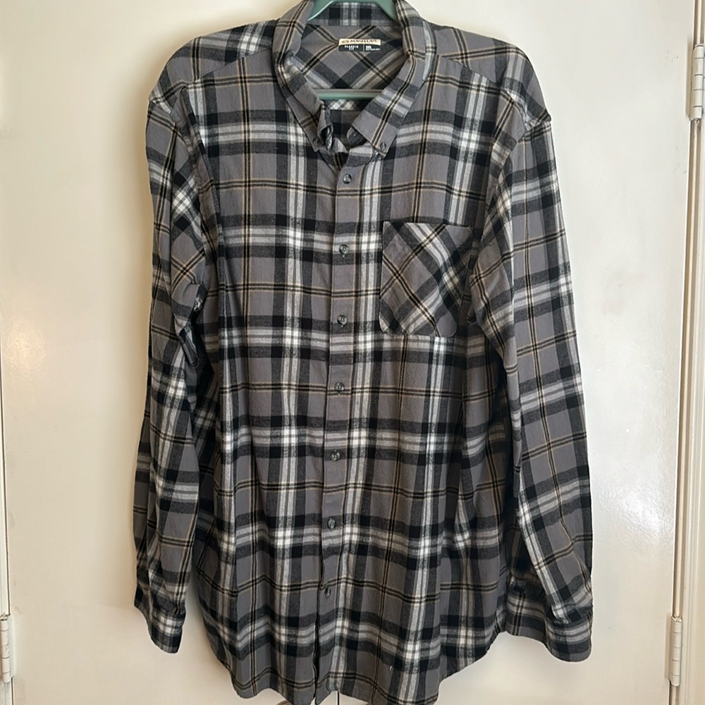 Magellan Outdoors Long Sleeve Flannel Shirt Size 3XL